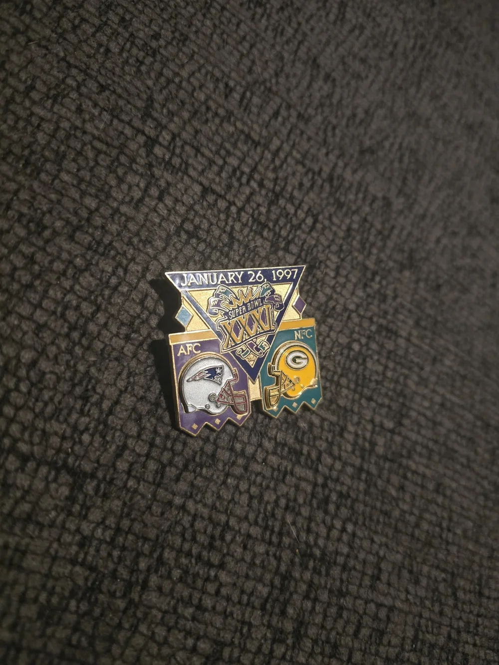 Peter David | Collectible NFL Super Bowl XXXI Pin - Patriots Vs Packers